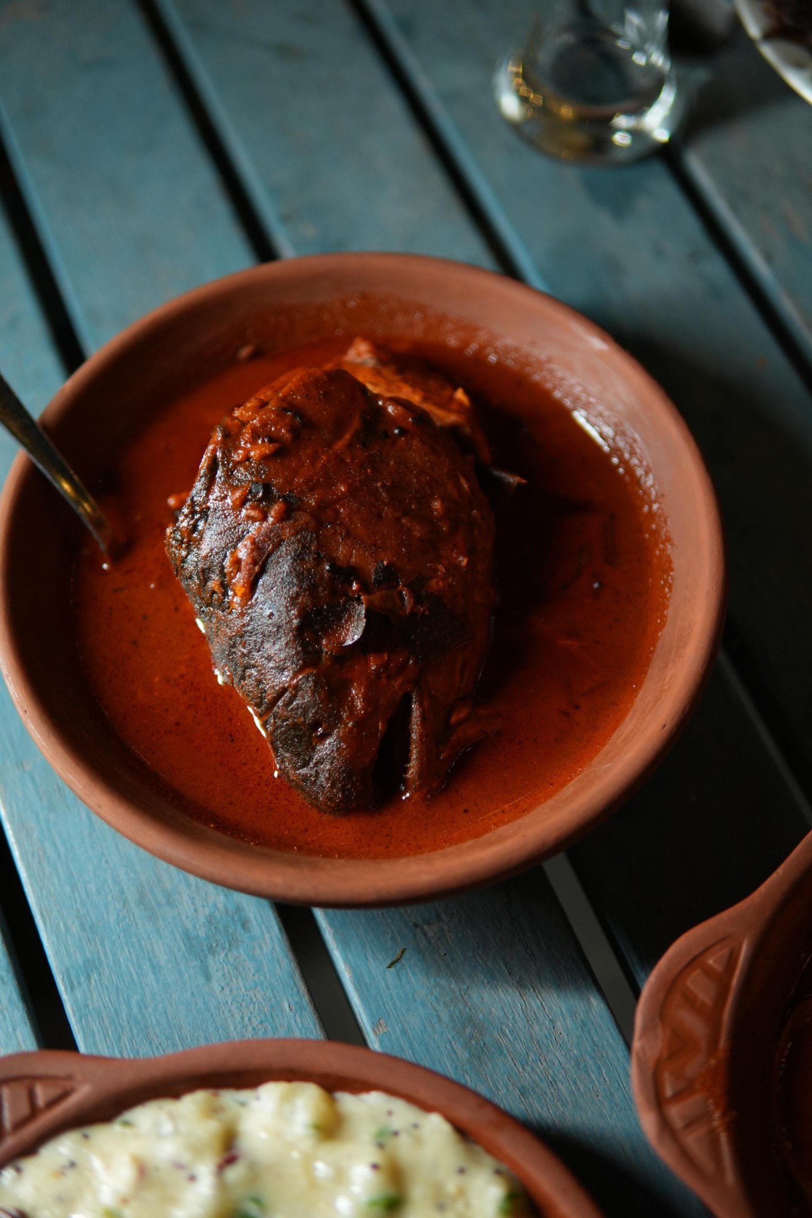 Kerala Thala Curry in clay pot at Just South RAK